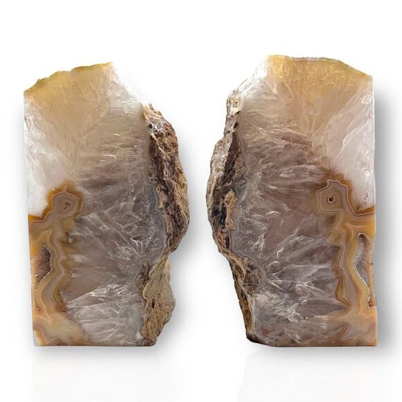 Natural Geode Bookend Butterfly Wings Shape, Unique gift, Weighs 6+ lbs. (EP) - Picture 3 of 15